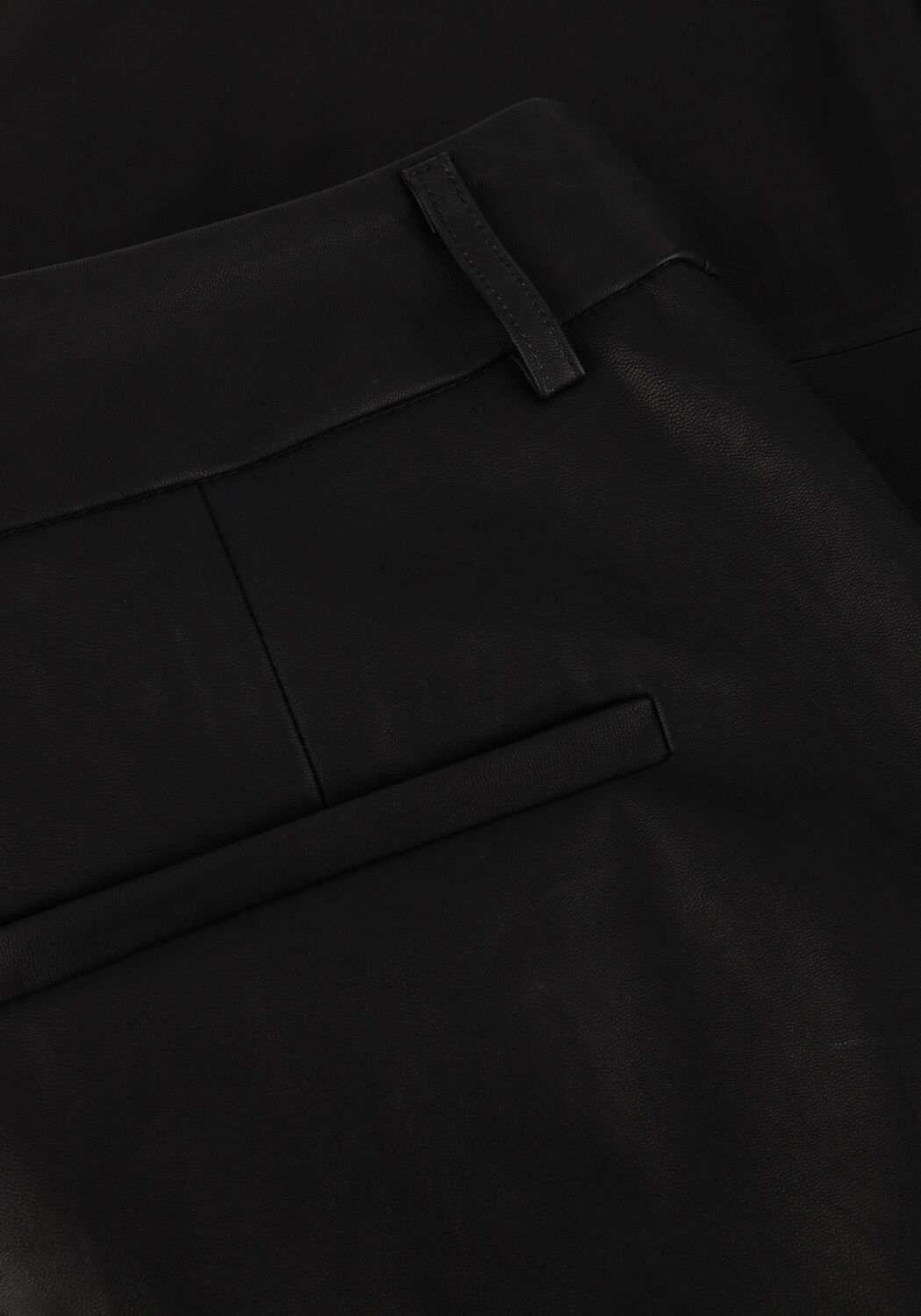 Schwarze MINUS Hose TASJA MID WAIST PU PANT - large