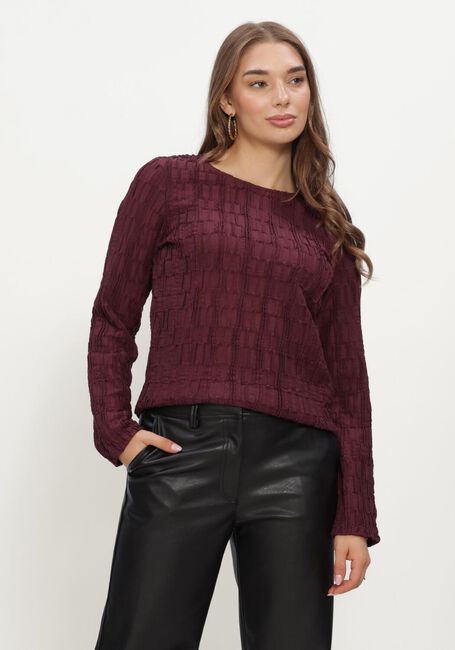 Bordeaux OBJECT Top OBJEVIE L/S RE TOP NOOS - large