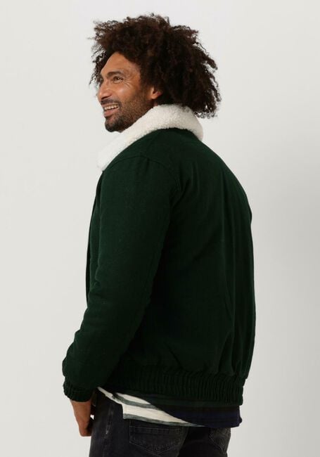 Dunkelgr&uuml;n COLOURFUL REBEL Jack CHASE CONTRAST COLLAR JACKET - large