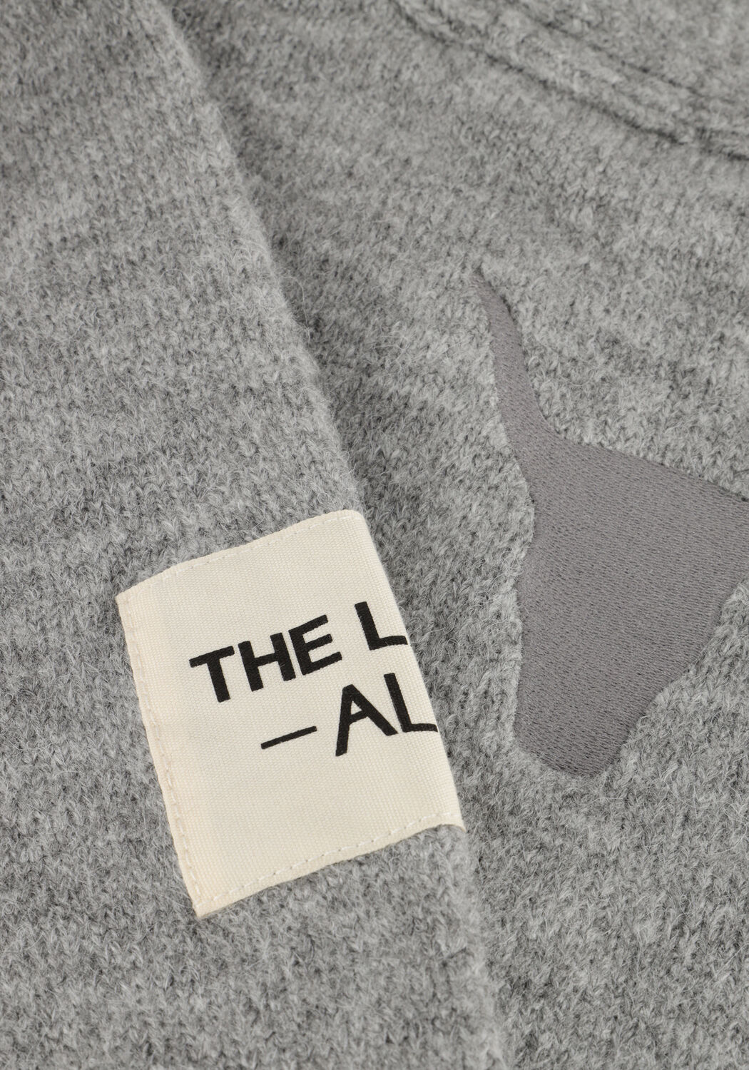 Graue ALIX THE LABEL Strickjacke LADIES KNITTED FLUFFY LONG - large