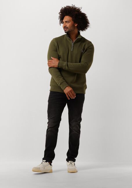 Grüne PS PAUL SMITH Sweatshirt MENS REG FIT HALF ZIP SWEAT ZEBRA - large