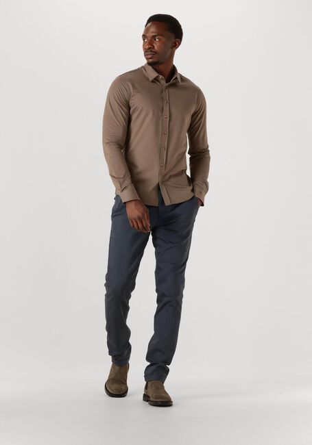 Braune CAST IRON Casual-Oberhemd CF TECH TWILL JERSEY - large