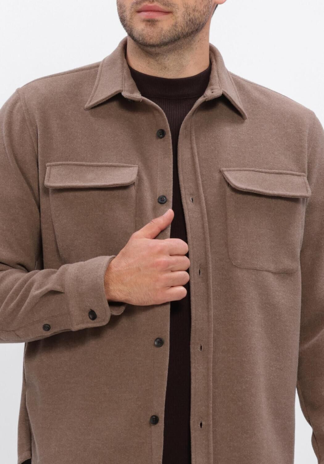 Braune DSTREZZED Overshirt DS_ULRIK - large