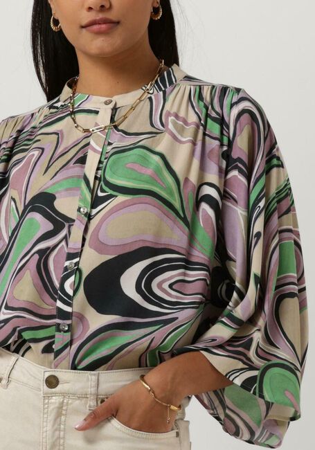 Mehrfarbige/Bunte SUMMUM Blusen BLOUSE FLOWY FLOWER - large