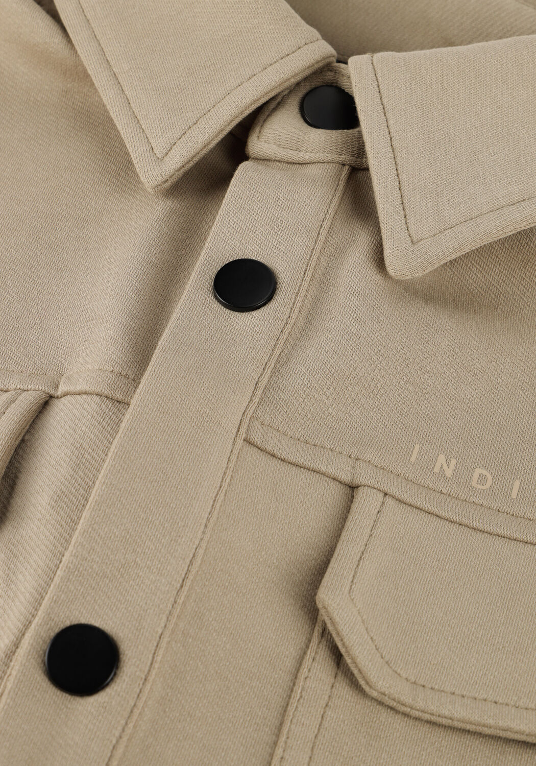 Beige INDIAN BLUE JEANS Overshirt SHIRT JACK TWILL STRETCH PRINT - large