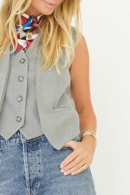 Hellgrau EST'SEVEN Tops & T-shirts IMANE SINGLET - large