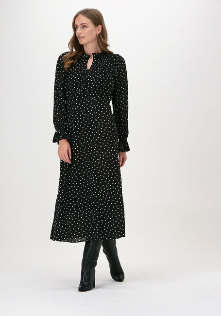 Schwarze LEVETE ROOM Midikleid PAM 1 DRESS - large