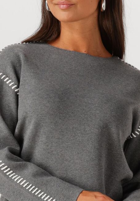 Graue Y.A.S. Pullover YASSTITCHA LS KNIT PULLOVER - large