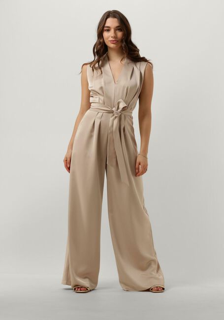 Goldfarbene ACCESS Jumpsuit SATIN JUMPSUIT WITH PLEATS - large