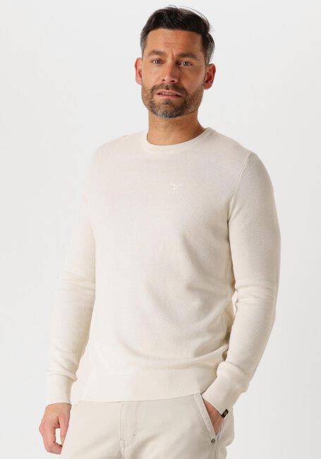 Beige PME LEGEND Pullover R-NECK COTTON MODAL - large
