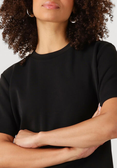 Schwarze SELECTED FEMME Top SLFTENNY SS BOXY O-NECK - large