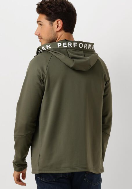 Grüne PEAK PERFORMANCE Strickjacke M RIDE ZIP HOOD - large