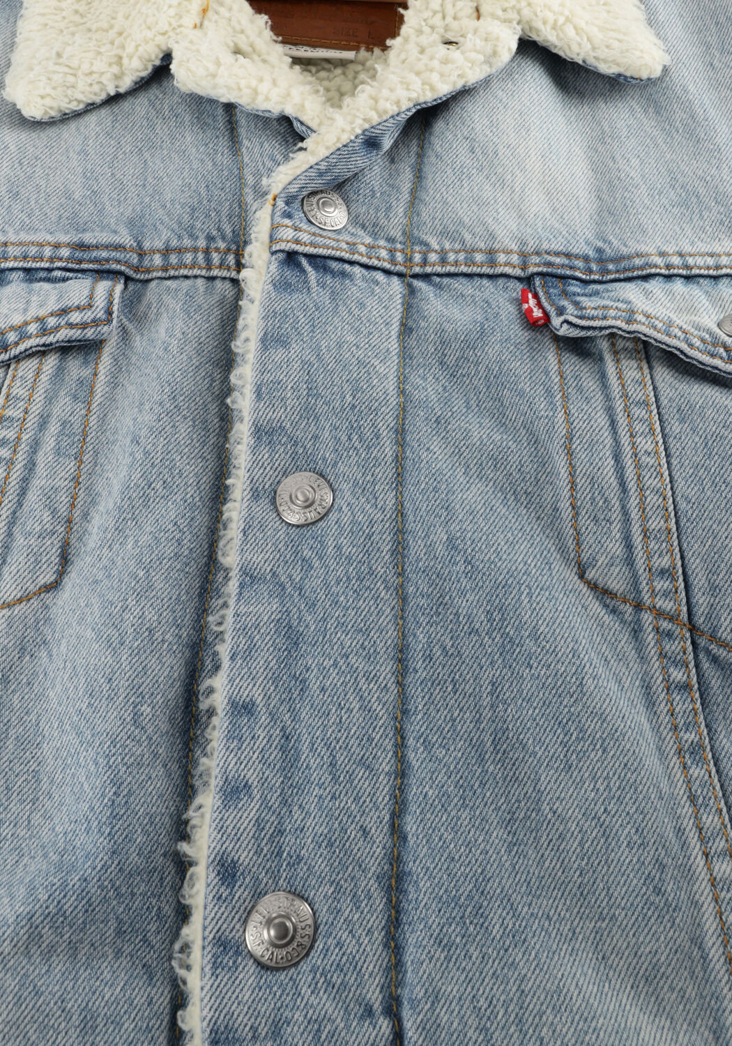 Hellblau LEVI'S Jeansjacke TYPE 3 SHERPA TRUCKER - large