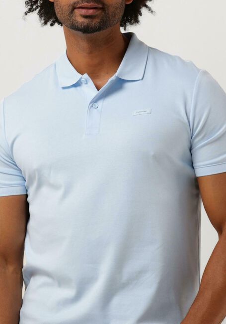 Hellblau CALVIN KLEIN Polo-Shirt SMOOTH COTTON SLIM POLO - large