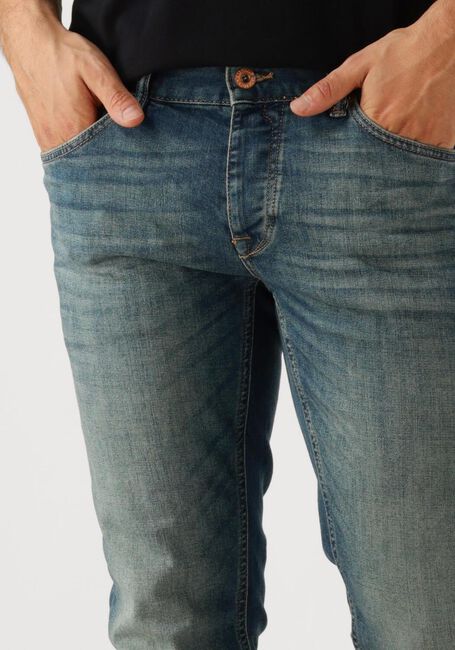 Blaue CAST IRON Slim fit jeans RISER SLIM WORN-IN BLUE DENIM - large