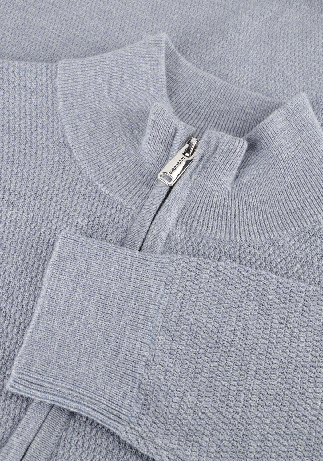 Graue PROFUOMO Pullover PULLOVER HALF ZIP TWINKLE SLUB - large