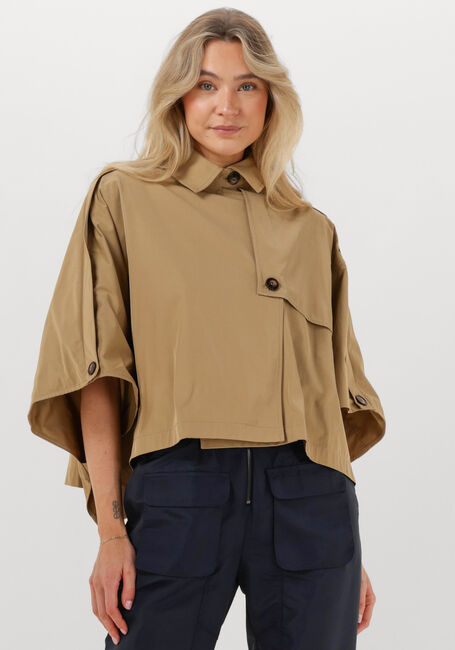Camelfarbene CO'COUTURE Trenchcoats FRANCIS CROP CAPE JACKET - large