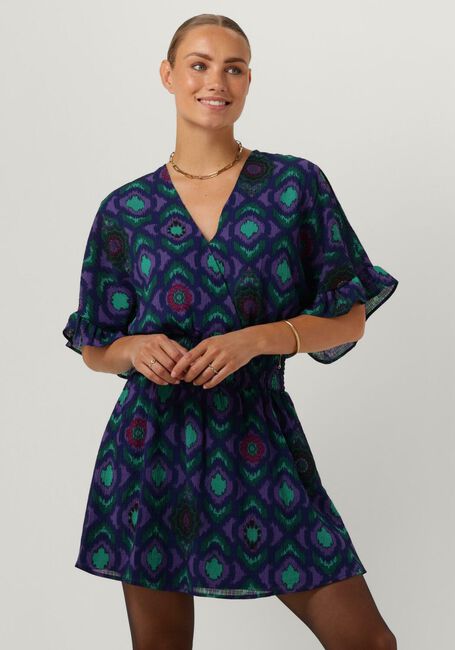 Lilane ALIX THE LABEL Minikleid LADIES WOVEN IKAT FAKE WRAP DRESS - large