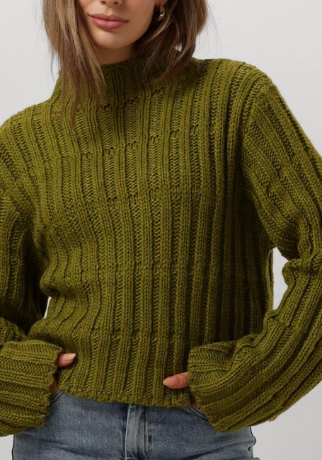 Grüne MODSTRÖM Pullover FELIPEMD SHORT T-NECK - large