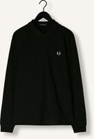 Olive FRED PERRY Polo-Shirt LONG SLEEVE PLAIN FRED PERRY SHIRT Olive FRED PERRY Polo-Shirt LONG SLEEVE PLAIN FRED PERRY SHIRT - medium