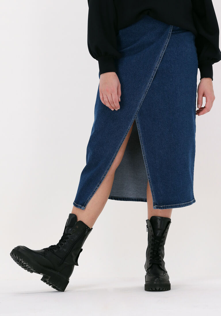 blaue msch copenhagen gemina rikka denim skirt