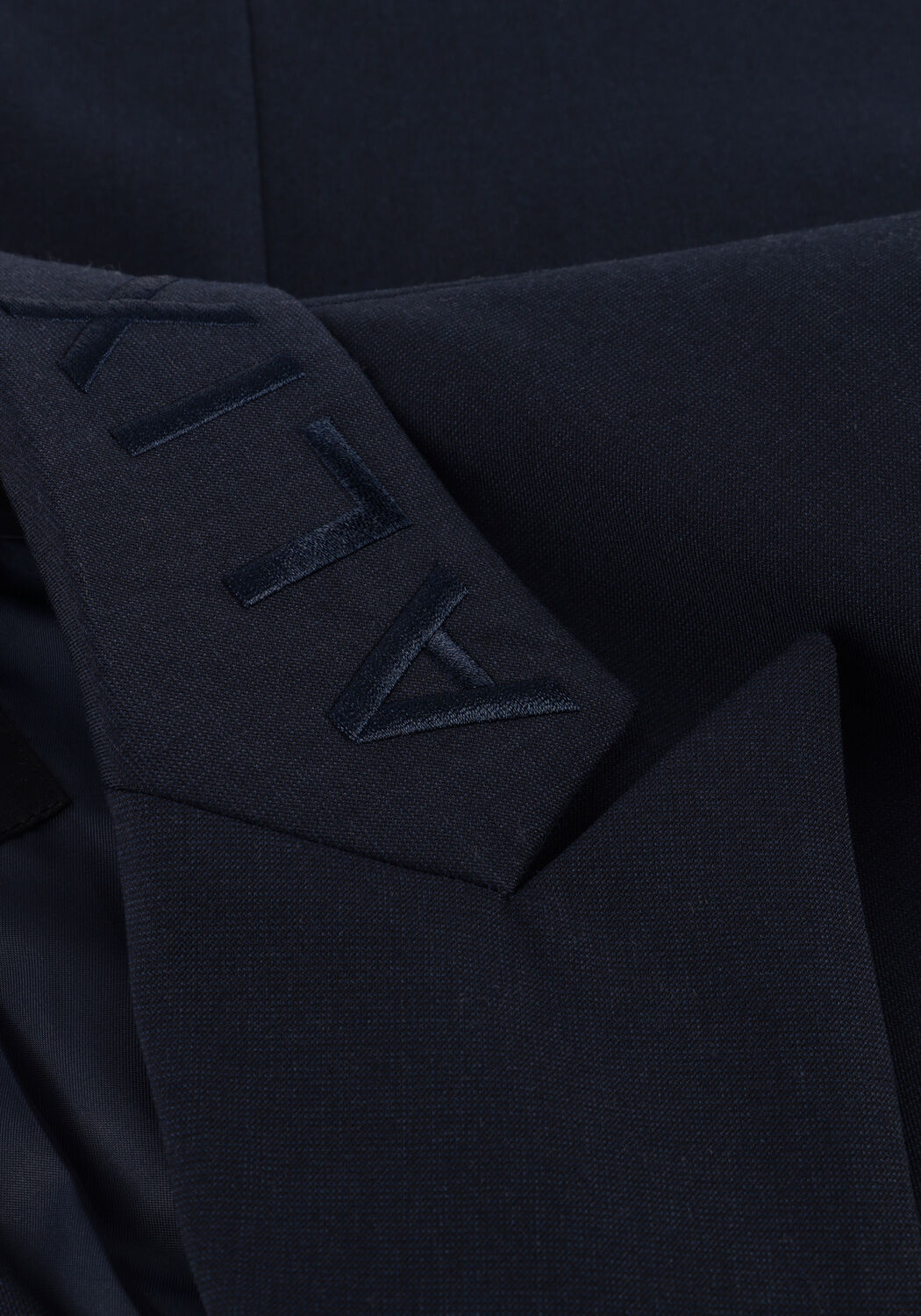 Dunkelblau ALIX THE LABEL Blazer LADIES WOVEN DOUBLE BREASTED BLAZER - large