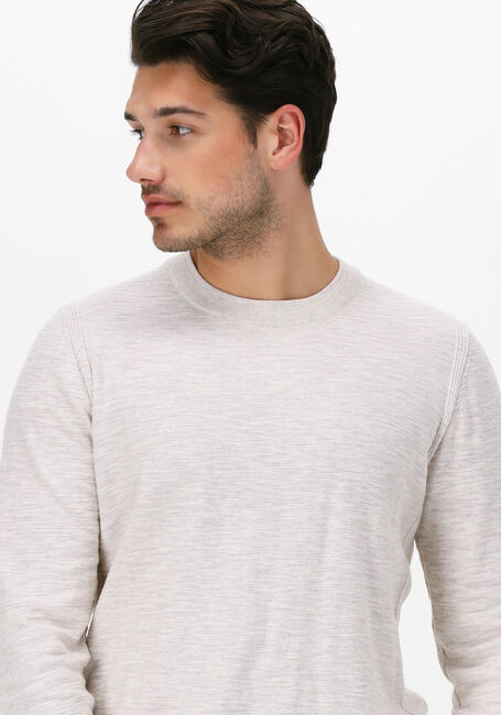 Weiße DSTREZZED Pullover MERCURY CREW MELANGE SLUB - large