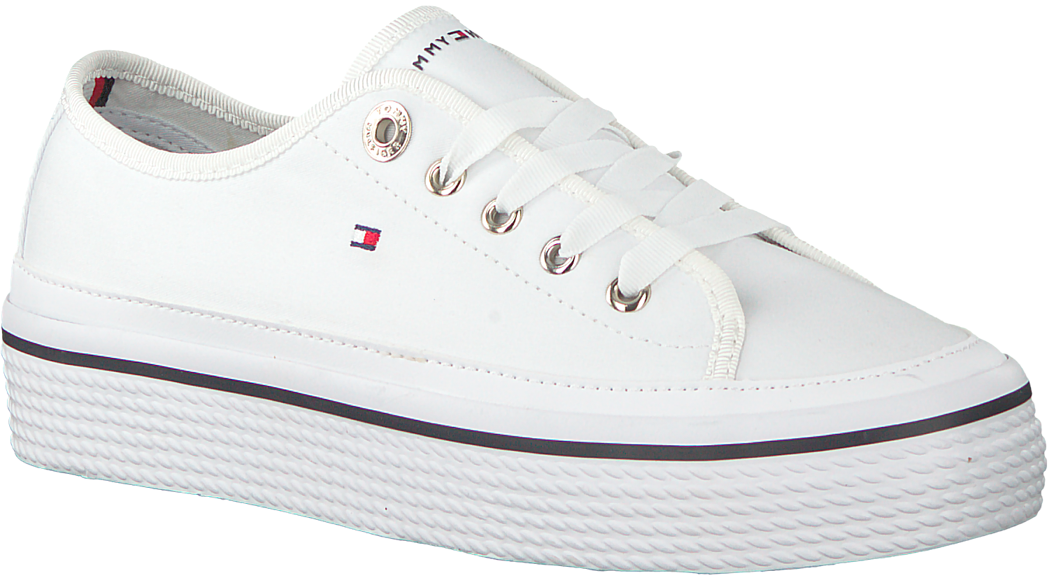 Tommy hilfiger sneaker weiß silber clearance
