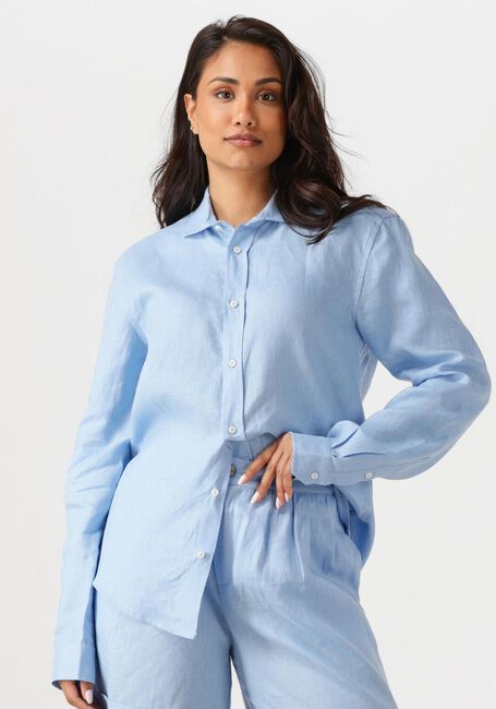 Hellblau RESORT FINEST Blusen SHIRT 100% LINEN - large