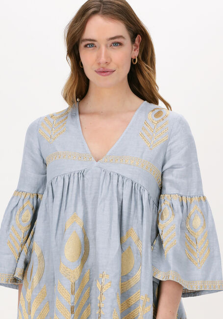 Hellblau GREEK ARCHAIC KORI Minikleid SHORT DRESS SUMMER - large