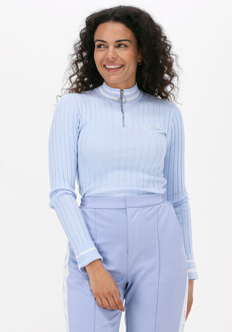 Blaue COLOURFUL REBEL Pullover ARIA ZIPPER SWEATER - large