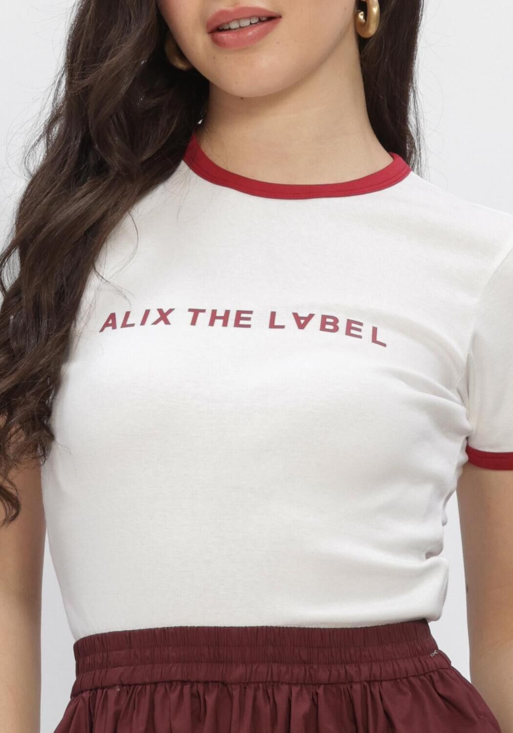 Wei&szlig;e ALIX THE LABEL Tops & T-shirts RINGER T SHIRT - large