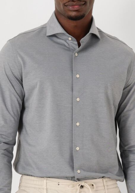 Graue PROFUOMO Klassisches Oberhemd SHIRT X-CUTAWAY JAPANESE KNITTED - large