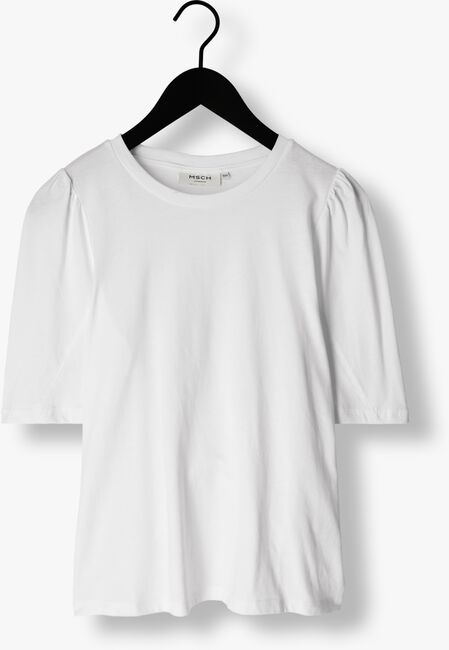 Weiße MSCH COPENHAGEN T-shirt TIFFA ORGANIC 2/4 PUFF TEE - large