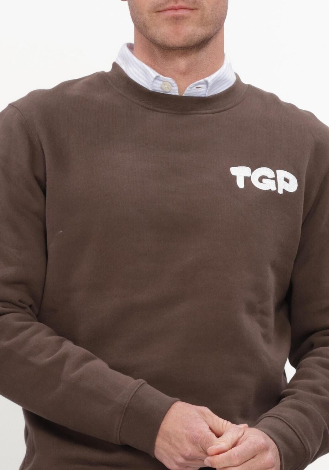 Braune THE GOODPEOPLE Pullover LOOK - large