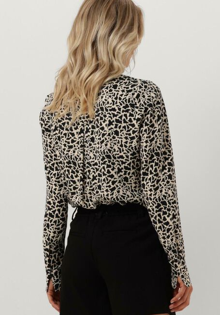 Schwarze ANOTHER LABEL Blusen DREISER CROC SHIRT L/S - large