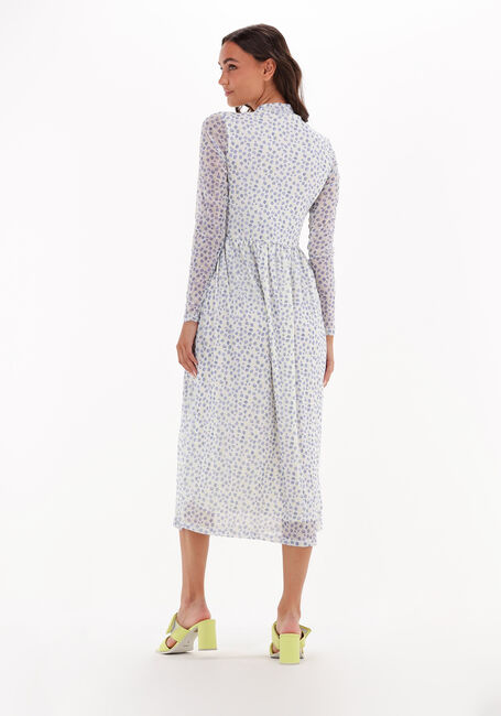 Blaue NA-KD Midikleid RECYCLED LS MESH DRESS - large
