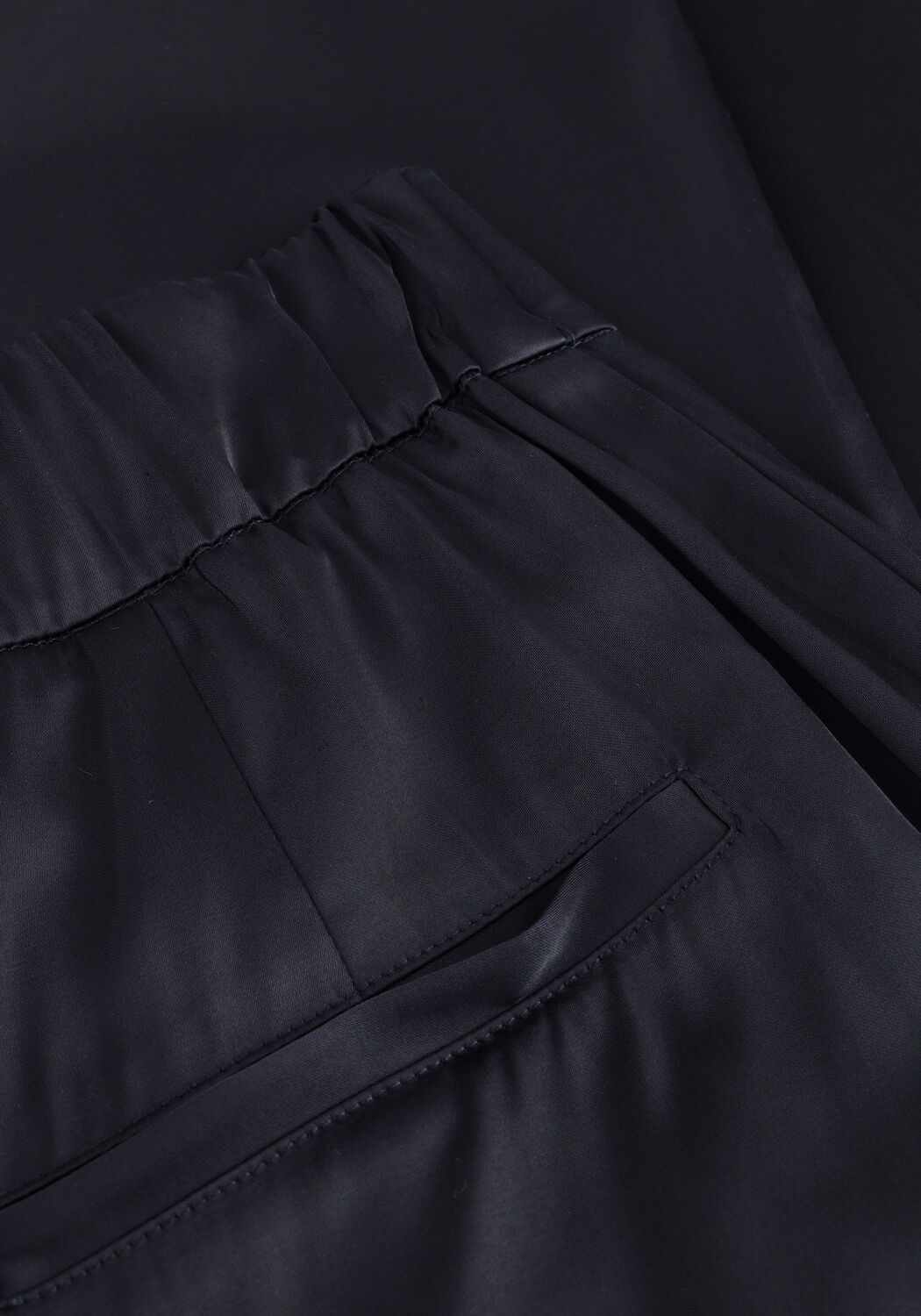 Dunkelblau WITHBLACK Hose WBLDAGMAR SATEEN PANT - large