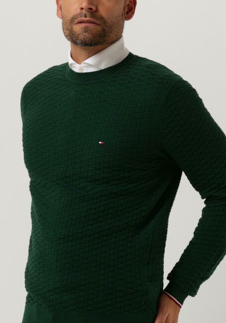 Dunkelgrün TOMMY HILFIGER Pullover EXAGGERATED STRUCTURE CREW NECK - large