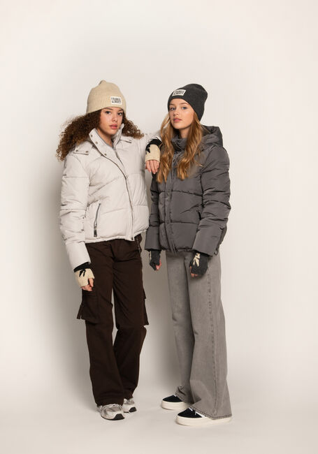 Graue FRANKIE & LIBERTY Wattierte Jack PIPPA PUFFER COAT - large