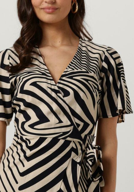 Schwarze OBJECT Midikleid OBJFALINE SS WRAP LONG DRESS - large