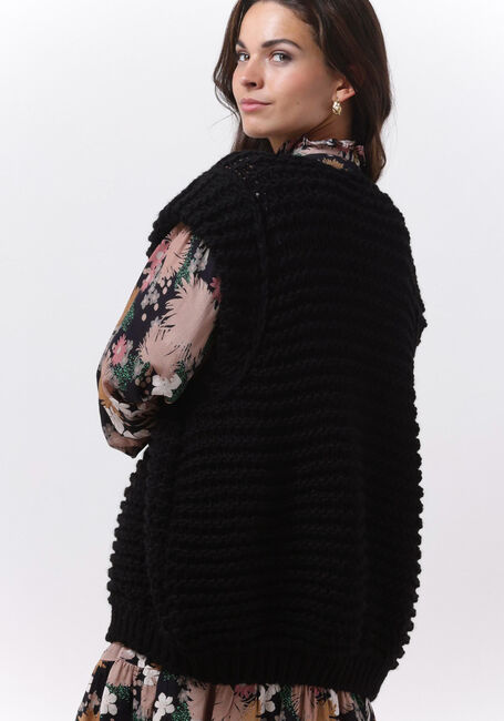 Schwarze NOTRE-V Gilet KNIT GILET - large