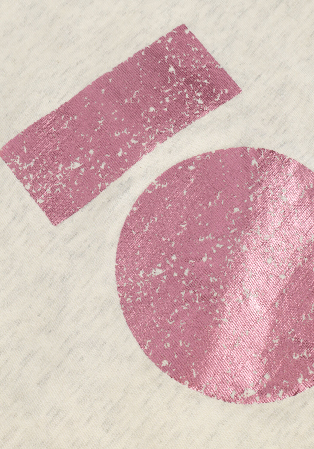 Ecru 10DAYS T-shirt MEDAL TEE SLUB - large