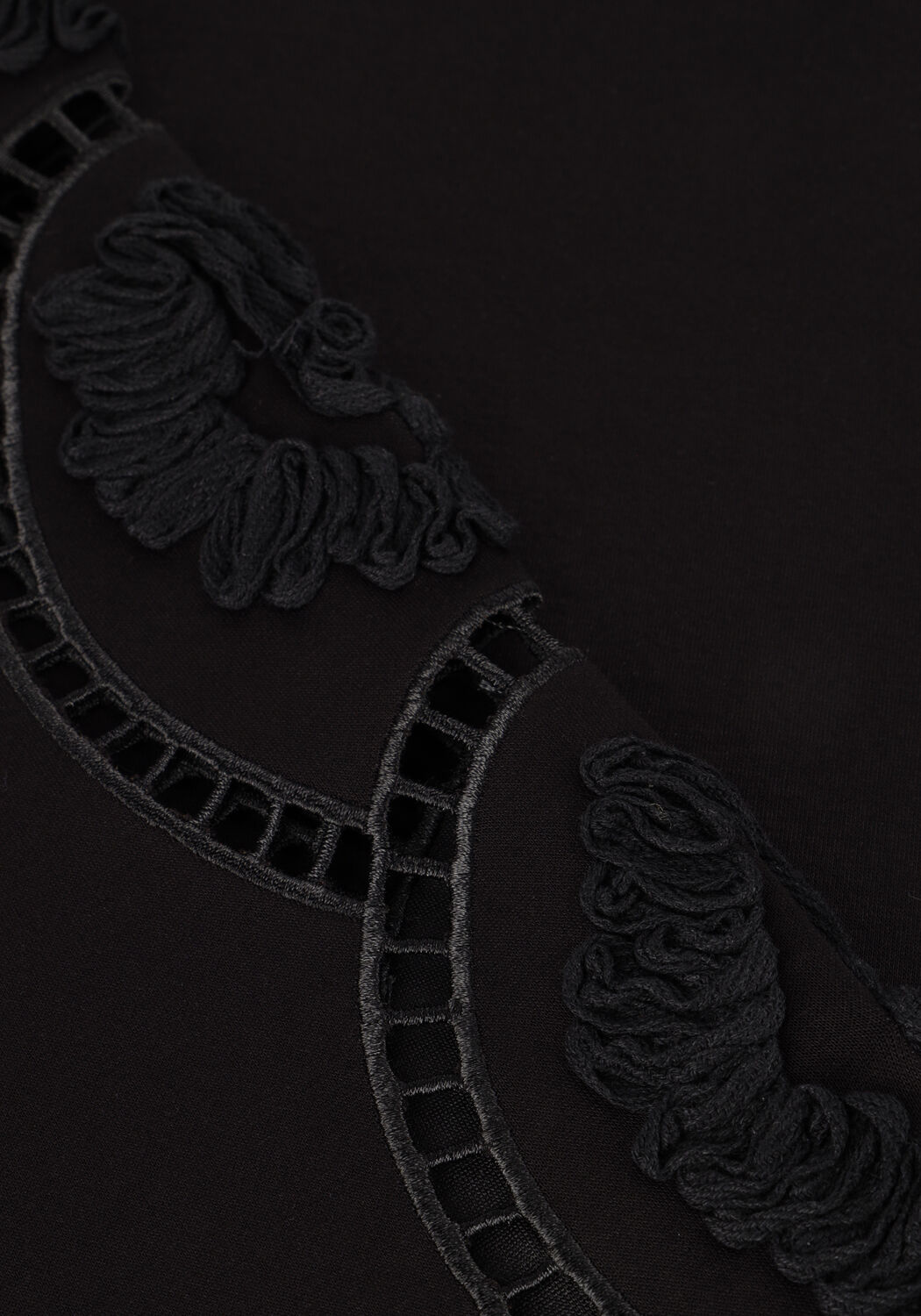 Schwarze OBJECT Pullover OBJDORINA LO L/S SWEAT TOP - large