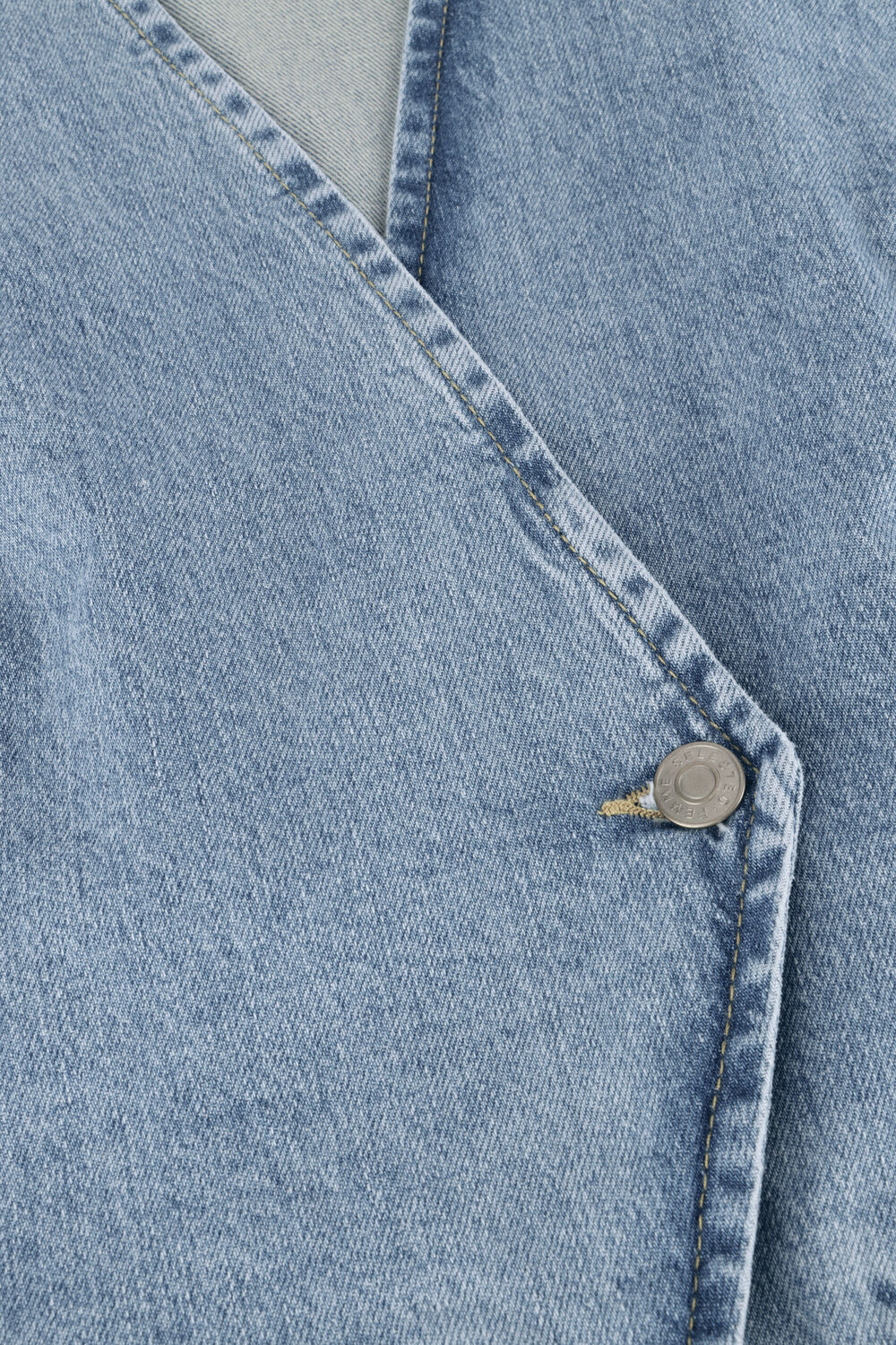 Blaue SELECTED WOMEN Gilet SLFELLIN DENIM VEST - large