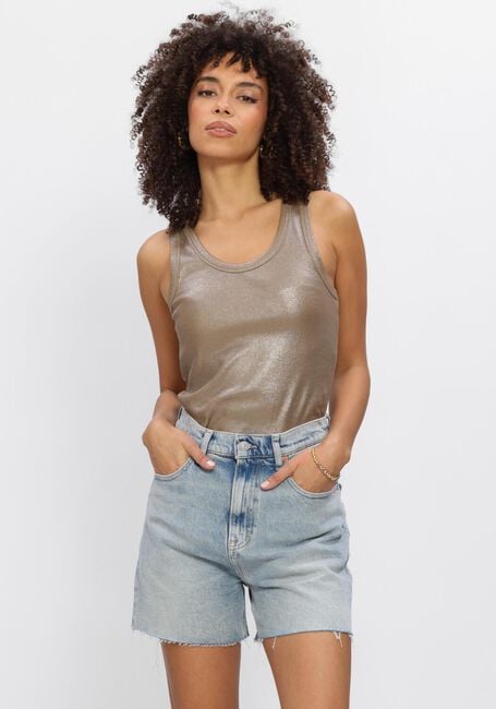 Khaki SUMMUM Top RIB TANKTOP COTTON RIB - large