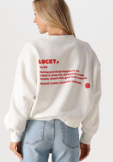 Weiße BY-BAR Sweatshirt BIBI DICTIONARY BIG SWEATER - large