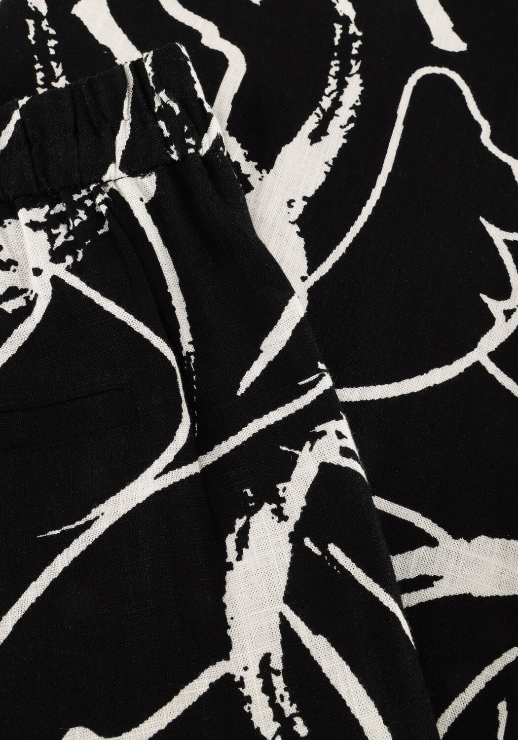 Schwarze OBJECT Weite Hose OBJSANNE ALINE WIDE PANT - large