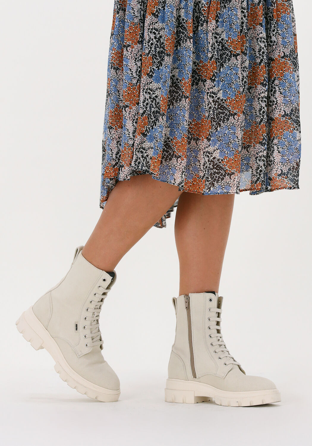 Beige MARUTI Schn&uuml;rboots FLORE - large