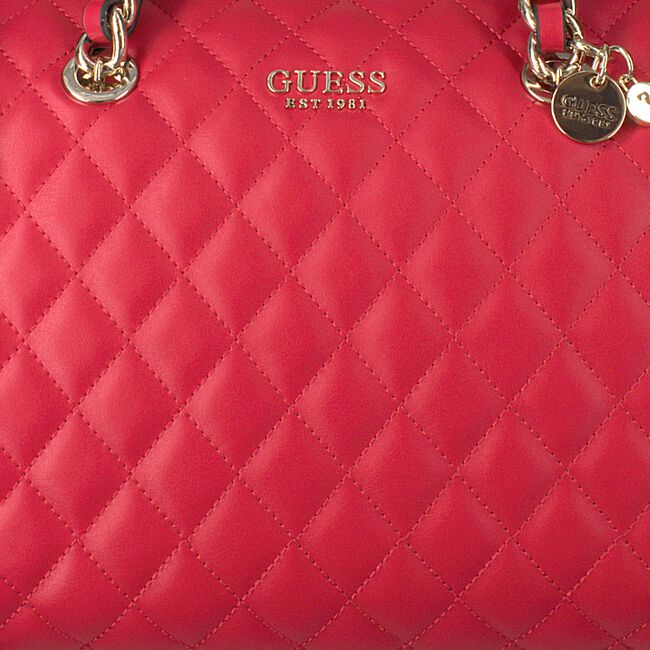 Rote GUESS Umhängetasche SWEET CANDY LARGE SATCHEL - large